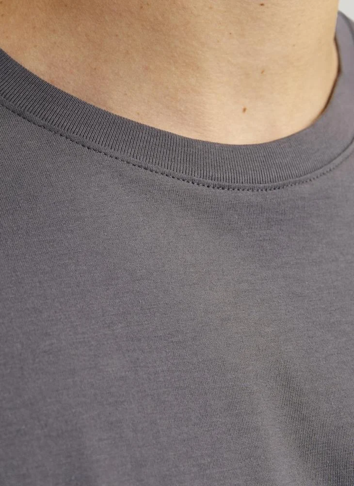 JACK & JONES  Solid Crew Neck T-Shirt for Men | Best Price UAE